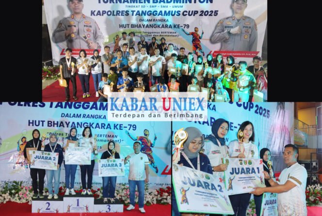 
					Turnamen Badminton Kapolres Tanggamus Cup 2025 Resmi Ditutup, Sukses Cetak Bibit Atlet
