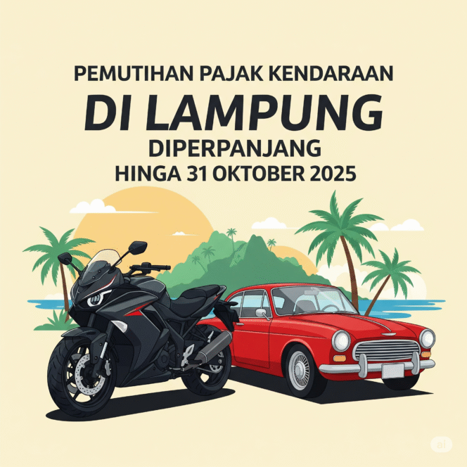 
					Pemutihan Pajak Kendaraan di Lampung Diperpanjang hingga 31 Oktober 2025, Wakil Gubernur Beri Jaminan!