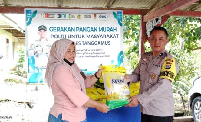 
					Polsek Limau Gelar Gerakan Pangan Murah, Salurkan 2 Ton Beras untuk Warga