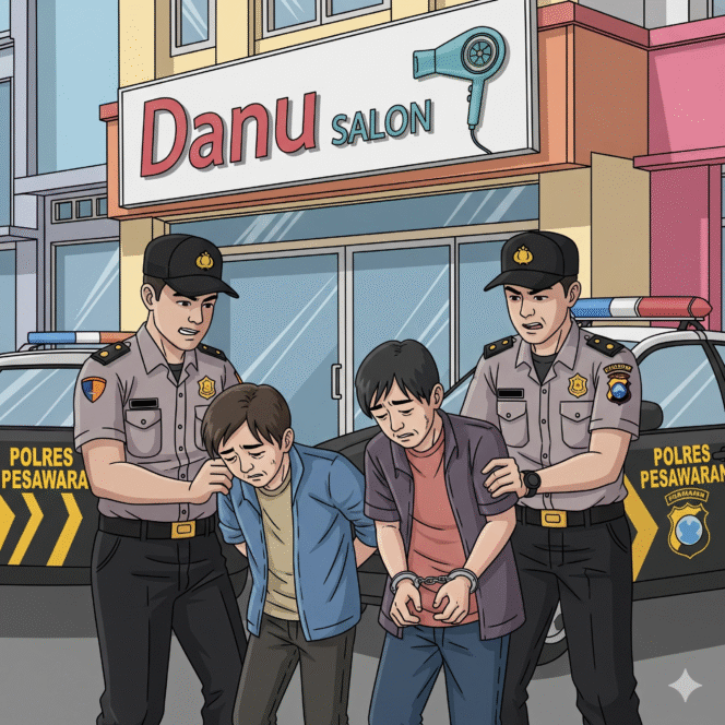 
					Kurang dari 24 jam Polsek Kedondong Tangkap 2 Pelaku Pembunuhan Pemilik Danu Salon di Way Lima.